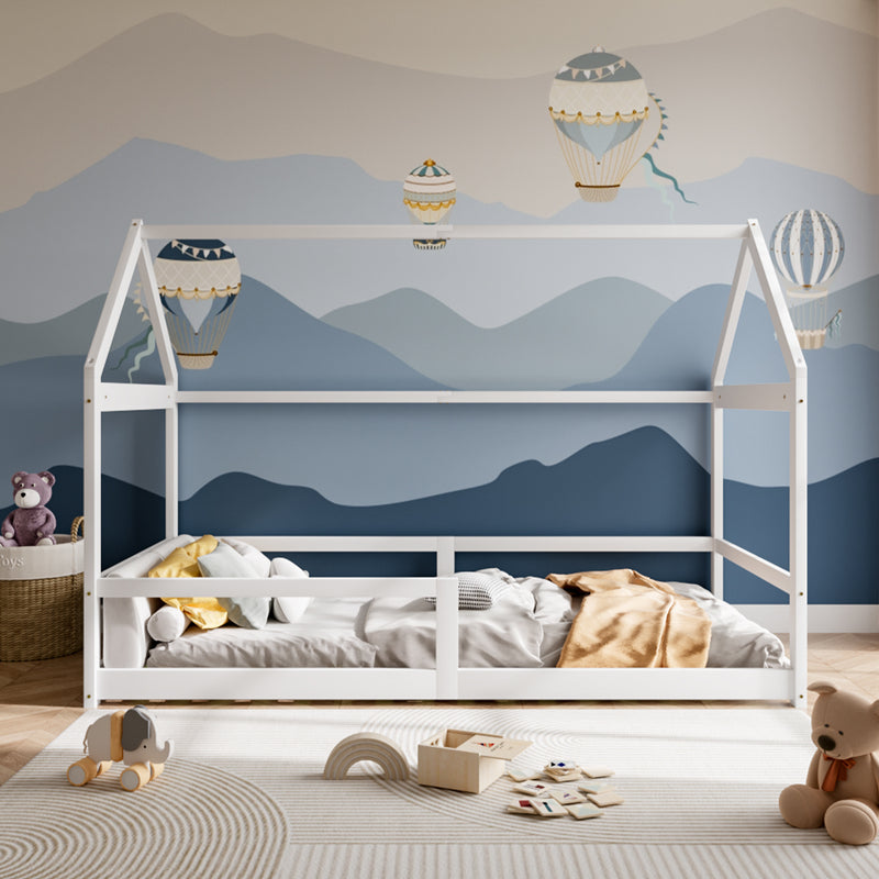 Livingandhome Kidâ??s Pine Wood House Bed