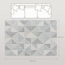 HOMCOM Non-Slip Large Rug for Living Room