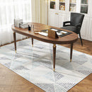HOMCOM Non-Slip Large Rug for Living Room