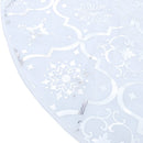 Livingandhome Round Shape Christmas Tree Base Skirt Xmas Ornament With Stocking