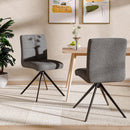 Livingandhome Set of 2 Plush Armless Bar Stools