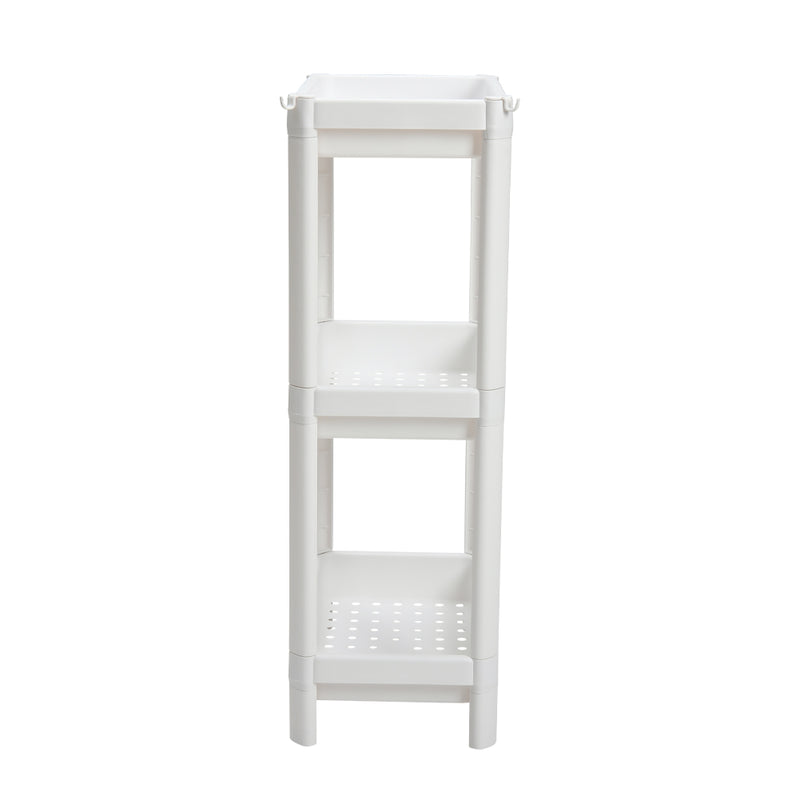 Lifeideas 3-Tier White Plastic Storage Rack