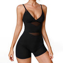 Tummy Control Boyshorts Sculpting Shapewear Mesh Bodysuit