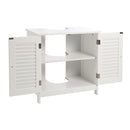 Livingandhome Under Sink Bathroom Cabinet 2 Shutter Door