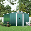 8*8FT/10*8FT Metal Garden Storage Shed with Sliding Door