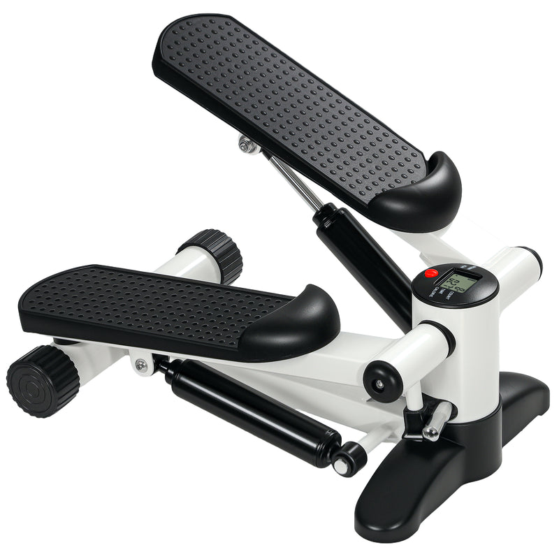 SPORTNOW Mini Stepper Machine with LCD Monitor and Non-Slip Pedals