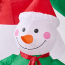 Lifeideas 6ft Christmas Inflatable Snowman Family Decorations with LED Lights