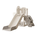 Livingandhome Toddler Slide Playset with Basketball Hoop and Climbing Stairs