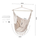Breeins Garden Hanging Canvas Hammock Swing Chair
