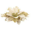 Lifeideas 24-Piece Artificial Poinsettia Christmas Tree Flowers Festive Xmas Ornaments