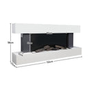 Contemporary Wall Mounted/Freestanding Fireplace Mantel for Living Room