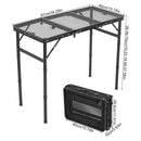 Breeins Portable Height Adjustable Camping Folding Table