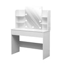 Livingandhome Lighted Dressing Table with Shelves