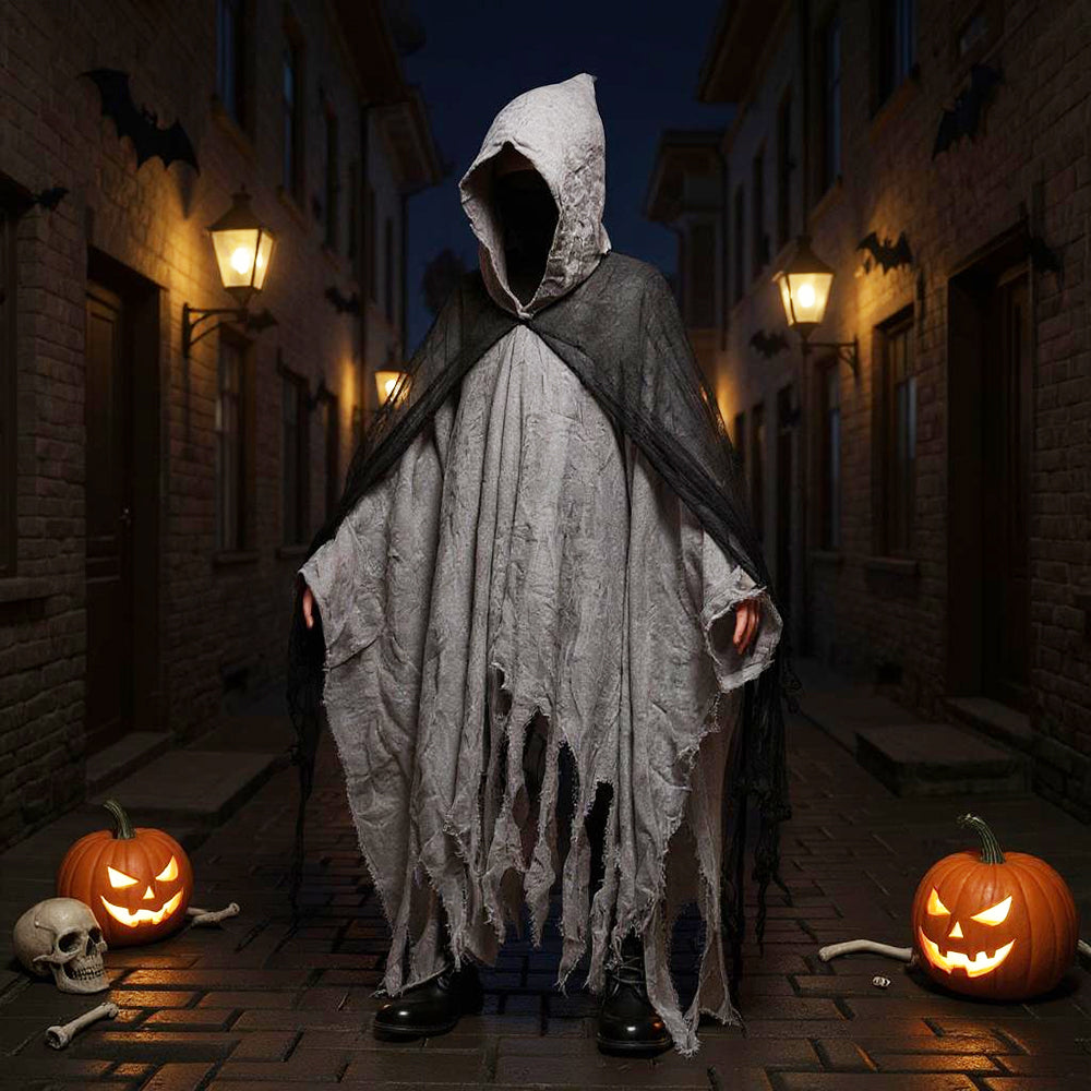 Gothic Skeleton Cloak Costume