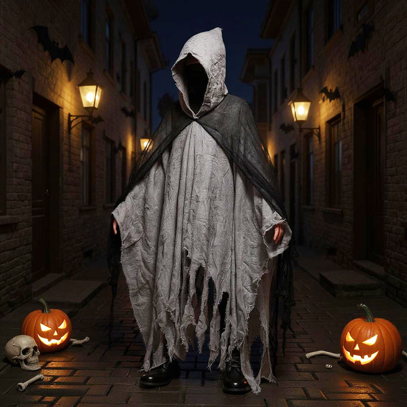 Gothic Skeleton Cloak Costume