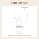 Modishion 3-Piece Rhinestone Jewellery Set