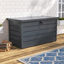 Garden Sanctuary Steel Garden Lockable Storage Box for Tools