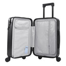 Livingandhome 20 Inch Front Opening Suitcase with TSA Lock and USB Charging Port