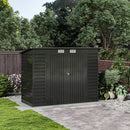 Breeins Outdoor Galvanized Steel Storage Shed