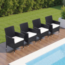 Breeins Set Of Rattan Chairs Garden Furniture Set Of 2 Or 4