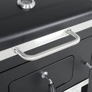 Livingandhome Carbon Steel BBQ Cooker Grill Mobile Stove Cooker