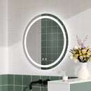 Livingandhome Modern Round LED Vanity Wall Mirror