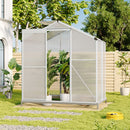 Breeins Aluminium Hobby Greenhouse with Base and Window Opening