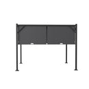 Outdoor Retractable Steel Pergola with Canopy