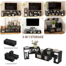 HOMCOM TV Unit for TVs up to 75 Inches, Free Combination TV Stand