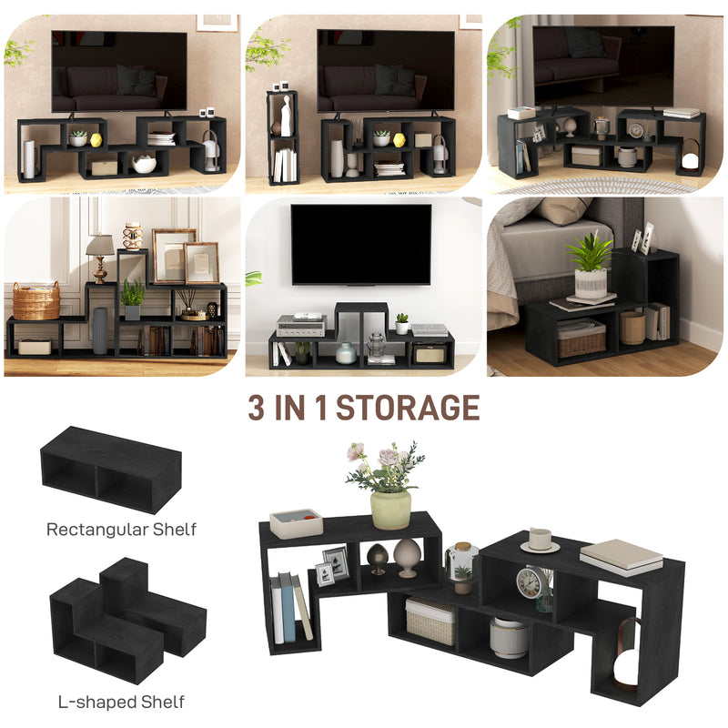 HOMCOM TV Unit for TVs up to 75 Inches, Free Combination TV Stand