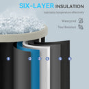 SPORTNOW Ice Bath Tub Outdoor, 210L Portable Cold Water Therapy Tub, Black