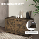 HOMCOM Storage Trunk for Living Room, with Safety Hinges 80cm