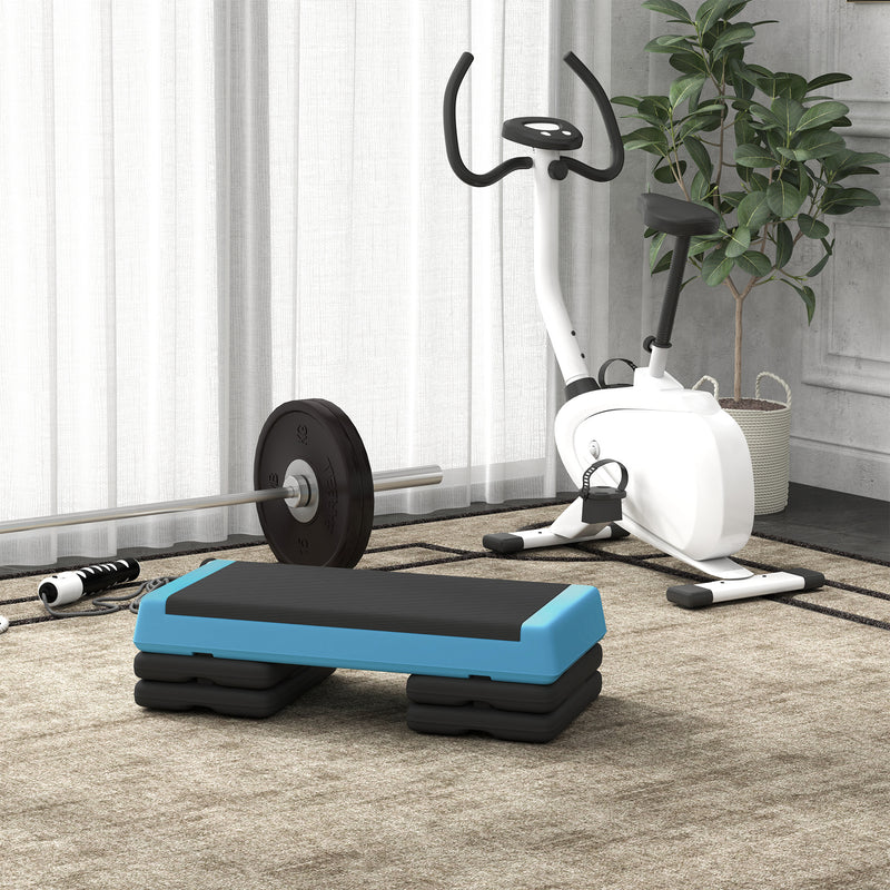 SPORTNOW Aerobic Step, 10.5/15.5/20.5cm Exercise Stepper for Home