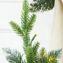 HOMCOM 2 Pieces Prelit Artificial Tabletop Christmas Trees, LED Display