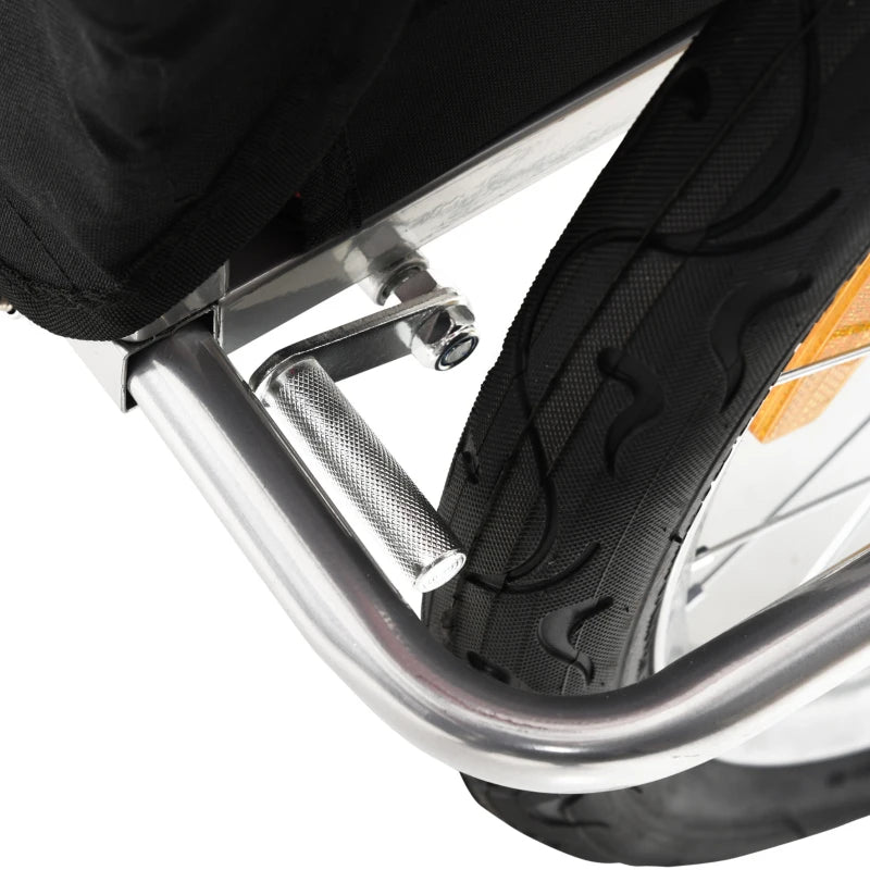HOMCOM Collapsible Bike Trailer for Kids - Orange