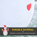 HOMCOM Rotating Christmas Inflatable Snowman,