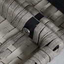 Outsunny Rattan Sofa Set with Footstools - Grey