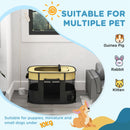 PawHut Portable Dog Pen for Puppies, Rabbits, Kittens, Guinea Pigs - Yellow