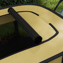 PawHut Portable Dog Pen for Puppies, Rabbits, Kittens, Guinea Pigs - Yellow