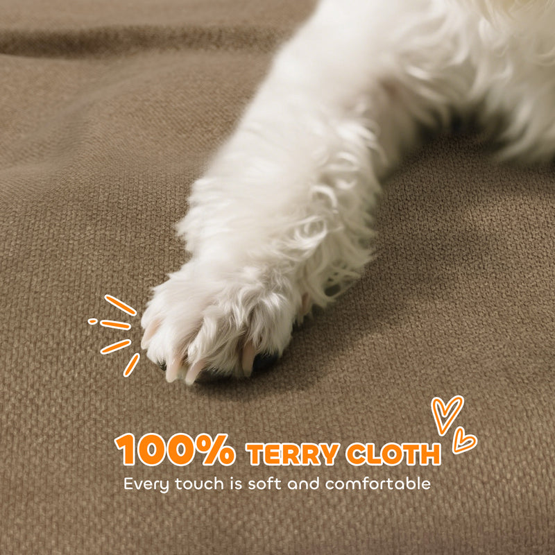 PawHut Dog Sofa Bed, Cat Sofa with Backrest, Armrest, for Small Dogs