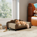 PawHut Dog Sofa Bed, Cat Sofa with Backrest, Armrest, for Small Dogs