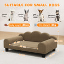 PawHut Dog Sofa Bed, Cat Sofa with Backrest, Armrest, for Small Dogs