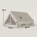 Outsunny Inflatable Tent, 4 Season Hot Tent 10000mm Waterproof, Khaki