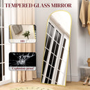 HOMCOM Full Length Mirror With Aluminium Alloy Frame Hanging Or Leaning