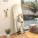HOMCOM Full Length Mirror With Aluminium Alloy Frame Hanging Or Leaning