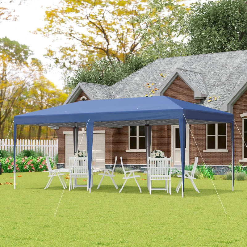 Outsunny  Pop Up Gazebo 6m x 3m -  Blue