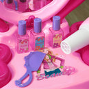 AIYAPLAY Kids Dressing Table With Mirror And Stool, Light, 15 Accessories