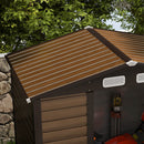 Outsunny 6.2 x 4.3ft Garden Metal Shed with Vent for Garden, Patio, Oak