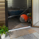 Outsunny 6.2 x 4.3ft Garden Metal Shed with Vent for Garden, Patio, Oak