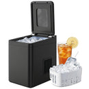 HOMCOM Countertop Ice Maker Machine Compact Ice Cube Maker With Scoop Black